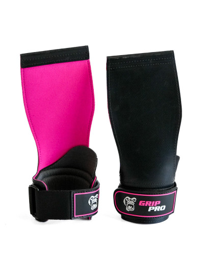 Calleras CrossFit  rosa negro | GRIP PRO TECH – Agarre Superior