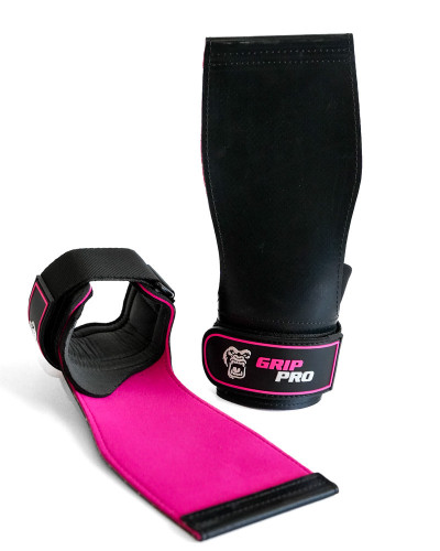 Calleras CrossFit  rosa negro | GRIP PRO TECH – Agarre Superior