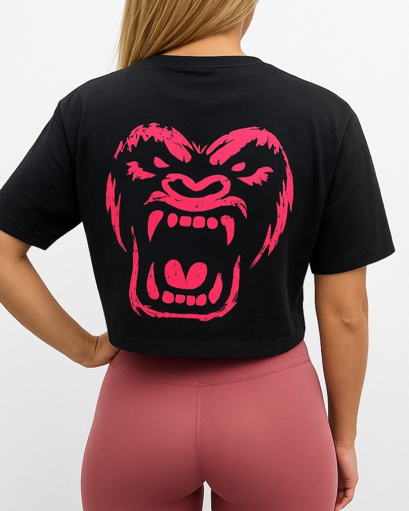 Camiseta oversize crop top (rosa) | Camisetas oversize 100% algodón Camiseta Oversize de manga corta. Una combinación perfect...