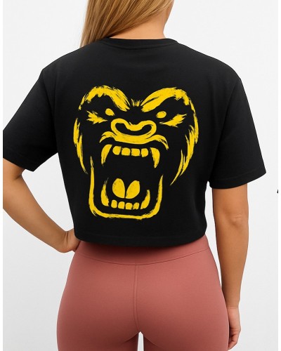 Camiseta oversize crop top  (Amarilla) | Camisetas oversize 100% algodón Camiseta Oversize de manga corta. Una combinación pe...