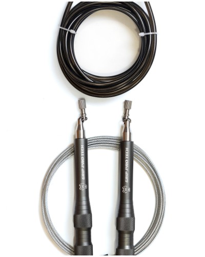 Comba Fly 360 Rope Grey | La Fly 360 de Grip Pro Tech no es una comba más. Es la sensación de control absoluto en cada giro. ...